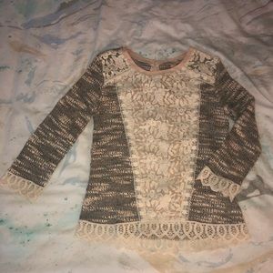 Anthropologie Strawberry & Champagne sweater